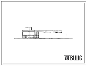 Типовой проект 294-9-12.89 Блок вспомогательных помещений для физкультурно-оздоровительного комплекса. Здание двухэтажное. Стены из кирпича.