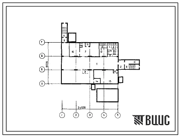 Типовой проект А-II,III,IV-600-297м.85 Отдельно стоящий отапливаемый склад площадью 235 м2 для сыпучемерзлых грунтов. (убежище на 600 человек, размеры убежища 24м на 18м, режимы вентиляции 1,2,3).