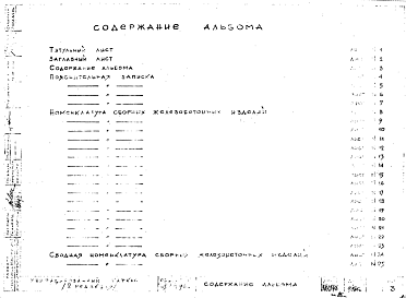 Состав альбома. Альбом 0 РедакцияАльбом 0 Редакция 2. Общая пояснительная записка. Номенклатура изделий