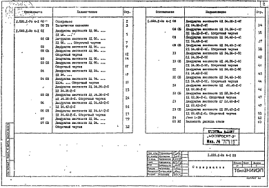 Состав альбома. Серия 1.020.1-2с КонструкцииВыпуск 4-1 Диафрагмы жесткости. Рабочие чертежи