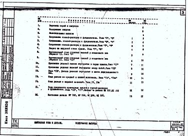 Состав альбома. Серия ИИ-04-10 СборныеВыпуск 8в Монтажные узлы и детали каркаса с сеткой колонн 6х6; 6х4,5; 6х3 м. Дополнительные узлы и детали к серии ИИ-04 для строительства 1-4 этажных зданий на подрабатываемых территориях. Рабочие чертежи
