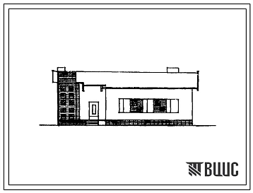 Типовой проект 184-40-93сп.86 Одноэтажный дом с шестикомнатной квартирой. Для индивидуального строительства в сельской местности