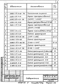 Состав альбома. Серия 3.503.1-57 Устои Выпуск 4 Арматурные и закладные изделия для монолитных конструкций. Рабочие чертежи 