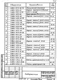 Состав альбома. Серия 3.503.1-57 УстоиВыпуск 2 Арматурные и закладные изделия для сборных конструкций. Рабочие чертежи