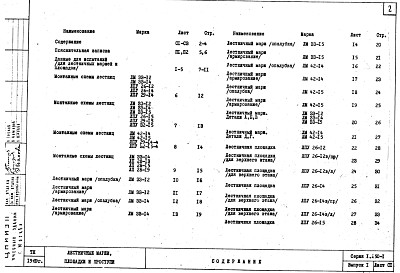 Состав альбома. Серия 1.250-1 ЖелезобетонныеВыпуск 1 Лестничные марши для высот этажей 3,3 и 4,2 м , шириной 120, 135 и 150 см. Ребристой конструкции с фризовыми ступенями и накладными проступями. Площадки и проступи