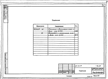 Состав альбома. Типовой проект 184-03м.87Альбом 4 ОВ 1-1 Отопление ивентиляция