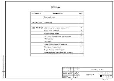 Состав альбома. Серия 1.036.5-3.17 ДвериВыпуск 0 Пояснительная записка. Указания по применению