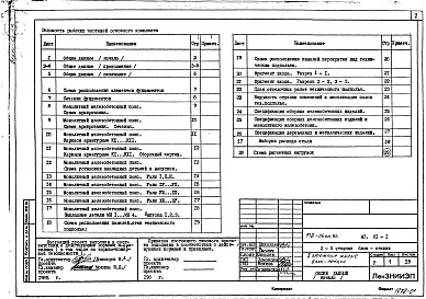 Состав альбома. Типовой проект 178-06см.86Альбом 3 Архитектурно-строительные решения ниже отм. 0.000 (АС.01-1)