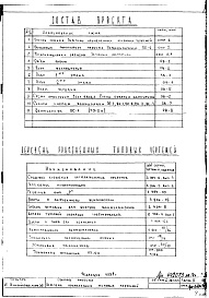Состав альбома. Типовой проект 6-80-54-24Часть 2 Отопление и вентиляция
