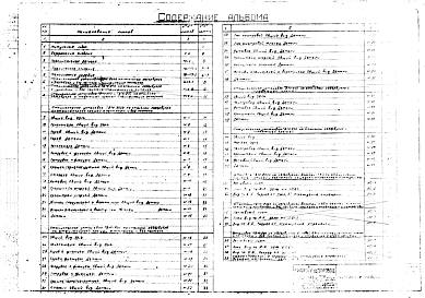 Состав альбома. Типовой проект 402-11-59Альбом 1 Пояснительная записка и рабочие чертежи