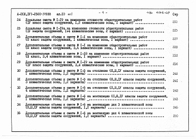 Состав альбома. Типовой проект А-II,III,IV-2500-319.86Альбом 10 Книги 1, 2 Сметы      