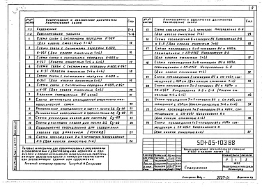 Состав альбома. Типовой проект 501-05-103.88Альбом 1 Рабочие чертежи