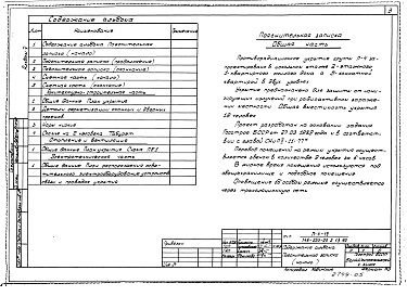 Состав альбома. Типовой проект 148-235-20.1.13.90Альбом 5 Проектная документация на перевод хозяйственных помещений цокольного этажа для использования под ПРУ (вариант с цокольным этажом)