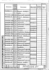 Состав альбома. Проект 10536 МобильнаяАльбом 1 Передвижная установка вспучивания перлита. Рабочие чертежи. 