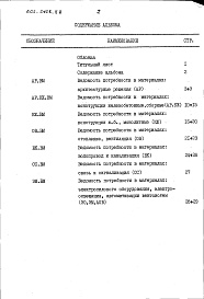Состав альбома. Типовой проект 602-0108.88Альбом 7 Ведомость потребности в материалах