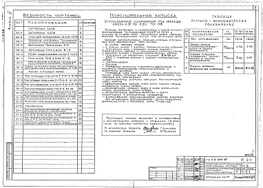Состав альбома. Типовой проект А-IV-1250-217Альбом 5 Проектная документация на перевод помещений под убежище