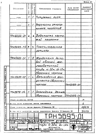 Состав альбома. Типовой проект 907-2-138сАльбом 3 Рабочие чертежи фундамента (ТРН5695)