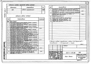 Состав альбома. Типовой проект 222-1-475.86Альбом 5 Часть 1, 2, 3 Изделия заводского изготовления