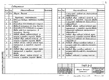 Состав альбома. Серия 7.407.2-2 УстановкаВыпуск 1 Установка комплектных трансформаторных подстанций с трансформаторами с масляными заполнением на 2500 кВА и автоматами Электрон. Рабочие чертежи.