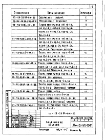 Состав альбома. Типовой проект 113-126-58.84Альбом 6 Изделия заводского изготовления. Часть 2. Ячеистобетонные изделия. Арматурные изделия