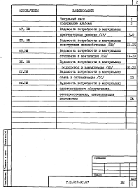 Состав альбома. Типовой проект 602-91.87Альбом 9 Ведомости потребности в материалах