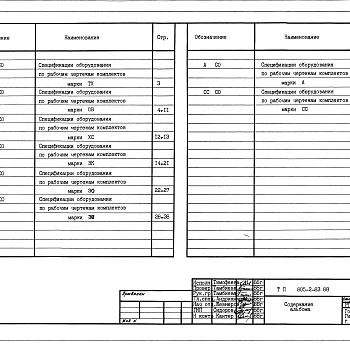 Состав фльбома. Типовой проект 805-2-83.88Альбом 13 Яйцесклад на 140 тыс. яиц в смену. Спецификации оборудования