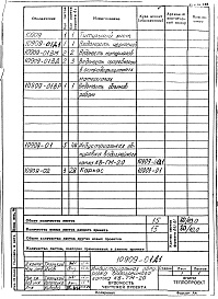 Состав альбома. Проект 10909 ИндустриальнаяАльбом 1 Индустриальная обмуровка водогрейного котла КВ-ГМ-20. Рабочие чертежи.