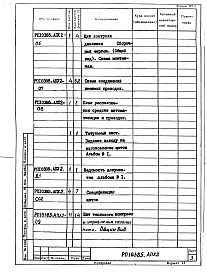 Состав альбома. Проект 10385 ПечиРаздел РП10385.АПХ2 Тепловой контроль и автоматика