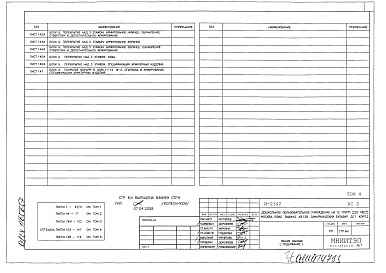 Состав альбома. Типовой проект И-2342АС2 Том 1,2,3,4,5 Архитектурные решения выше отметки 0.000