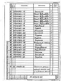Состав альбома. Проект 10303 ПечьАльбом 1 Конструкторская документация. Рабочие чертежи.