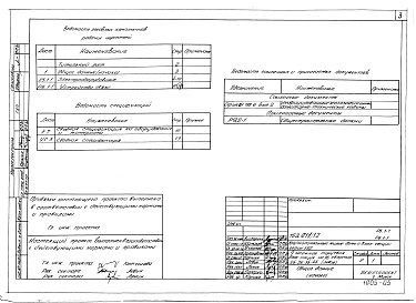 Состав альбома. Типовой проект 152-011/1.2Альбом 15 Электрооборудование (Р5.1-1)