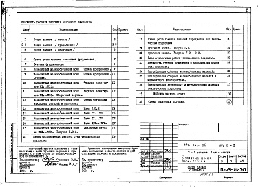 Состав альбома. Типовой проект 178-04см.86Альбом 1 Архитектурно-строительные решения ниже отм. 0.000 (АС.01-1)